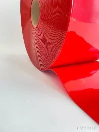 ПВХ завеса рулон красная непрозрачная 2x200 (25м)